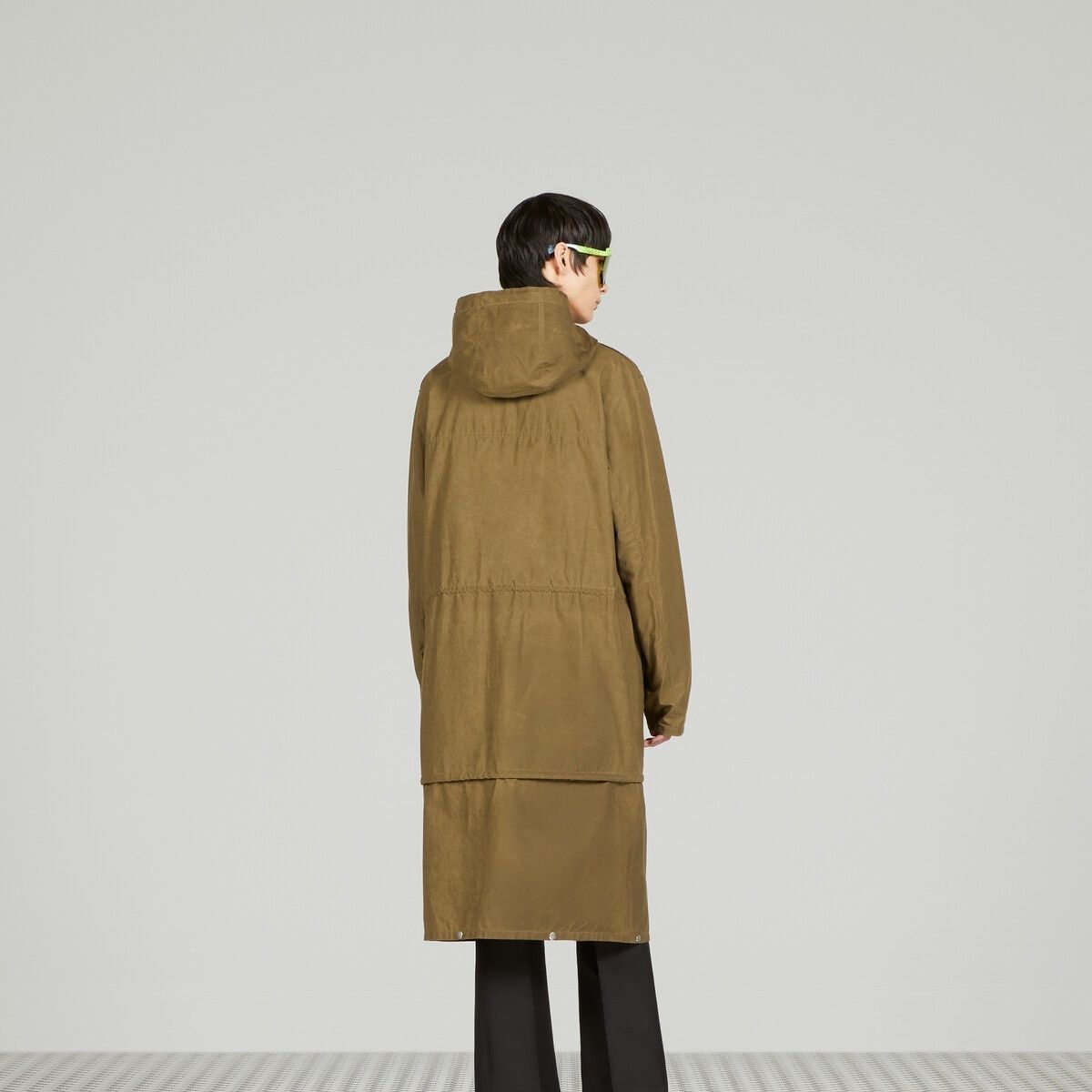 Gucci o1mt1gz0725 Waxed Cotton Adjustable Length Jacket in Green Size US L / EU 52-54 / 3 - 6 Thumbnail