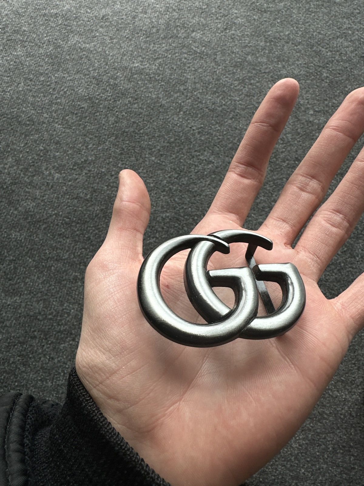 Other RARE🚨 BIG GG DOUBLE G MEN BUCKLE SILVER LOGO ONLY BUCKLE Size ONE SIZE - 2 Thumbnail