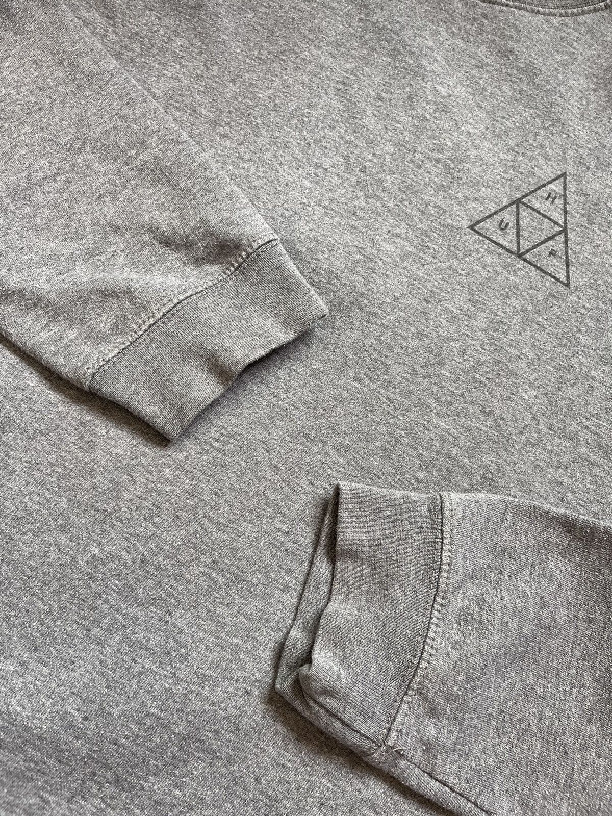 Huf HUF sweatshirt blank grey minimalistic Size US L / EU 52-54 / 3 - 12 Thumbnail