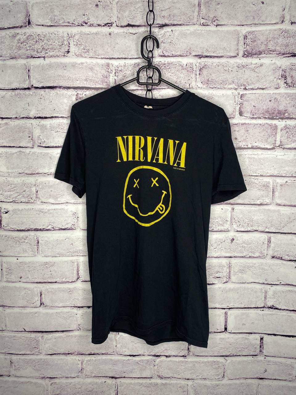 Nirvana MENS T-Shirt Vintage Y2K Nirvana Smile Print 2015 Size US S / EU 44-46 / 1 - 1 Thumbnail