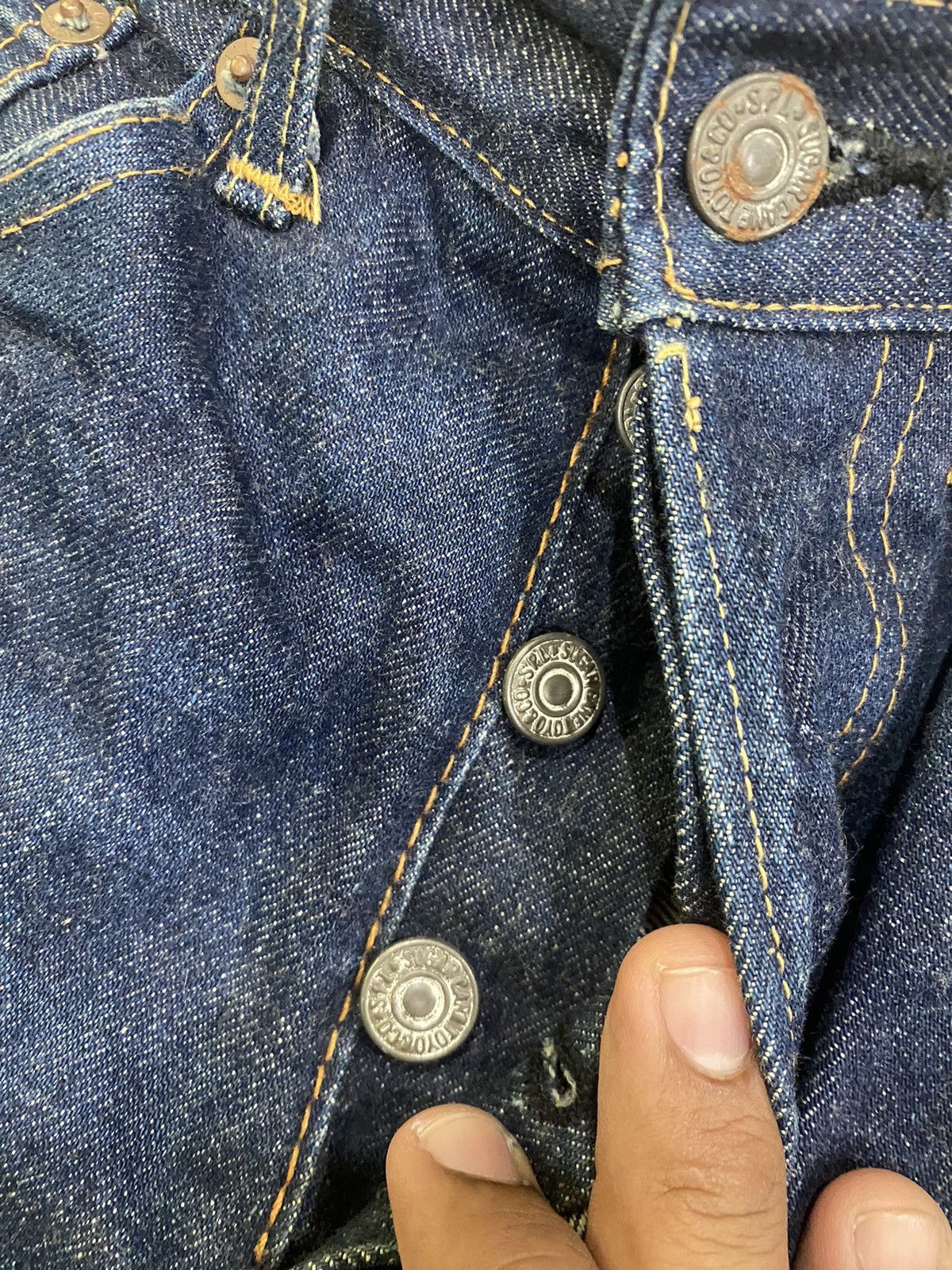 Harley Davidson × Sugar Cane Vintage Harley Davidson X Sugarcane denim selvedge jeans Size US 30 / EU 46 - 10 Thumbnail