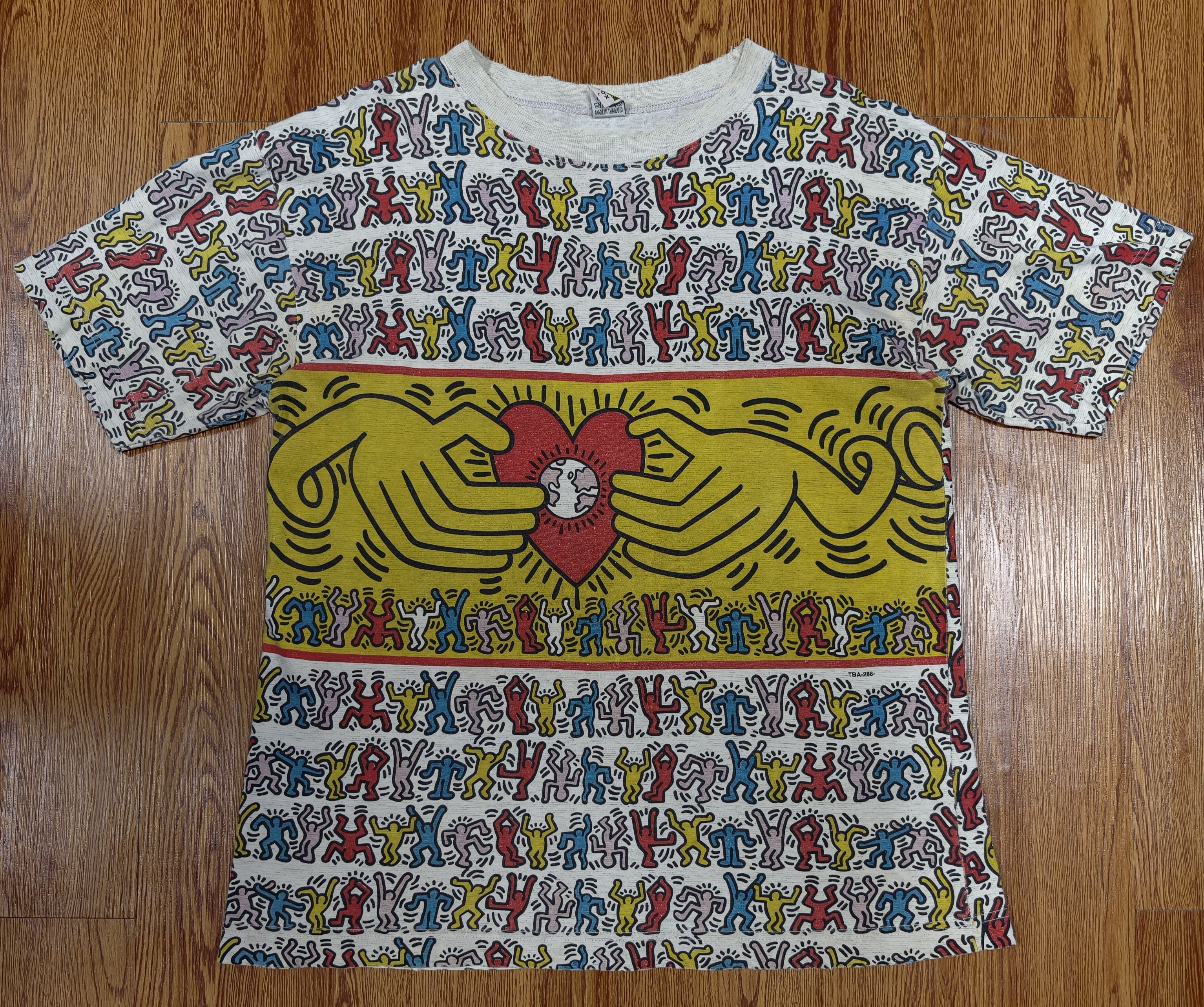 Keith Haring Vintage Keith Haring distress Size US L / EU 52-54 / 3 - 1 Thumbnail