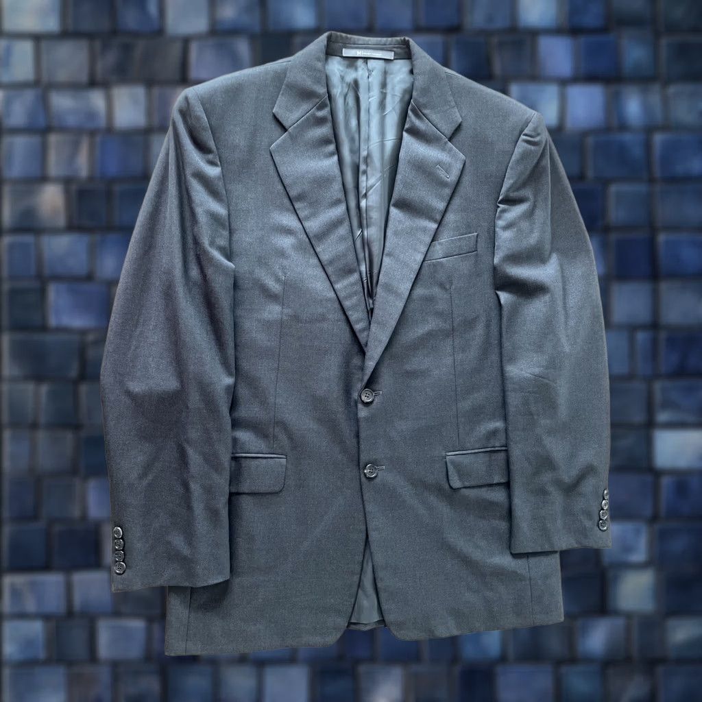 Madison Hickey Freeman Blazer Sport Jacket Coat 40R Dark Gray Wool Mens Size 40R - 1 Thumbnail