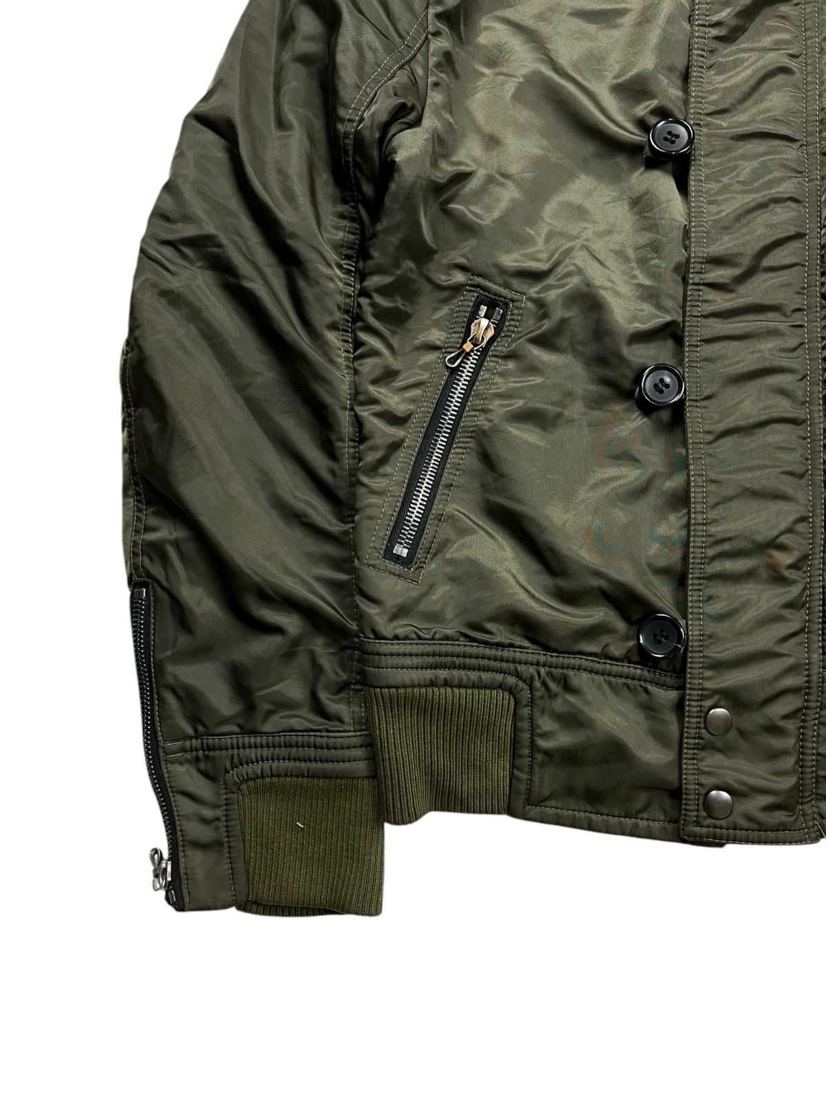 If Six Was Nine 2000s Shellac - Riri Zips Rider Bomber Jacket Size US M / EU 48-50 / 2 - 7 Thumbnail