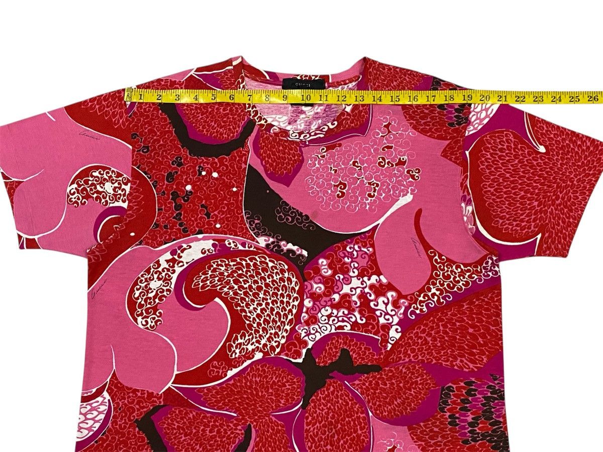 Gucci Gucci SS1999 Floral Red Shirt Size L / US 10 / IT 46 - 15 Thumbnail