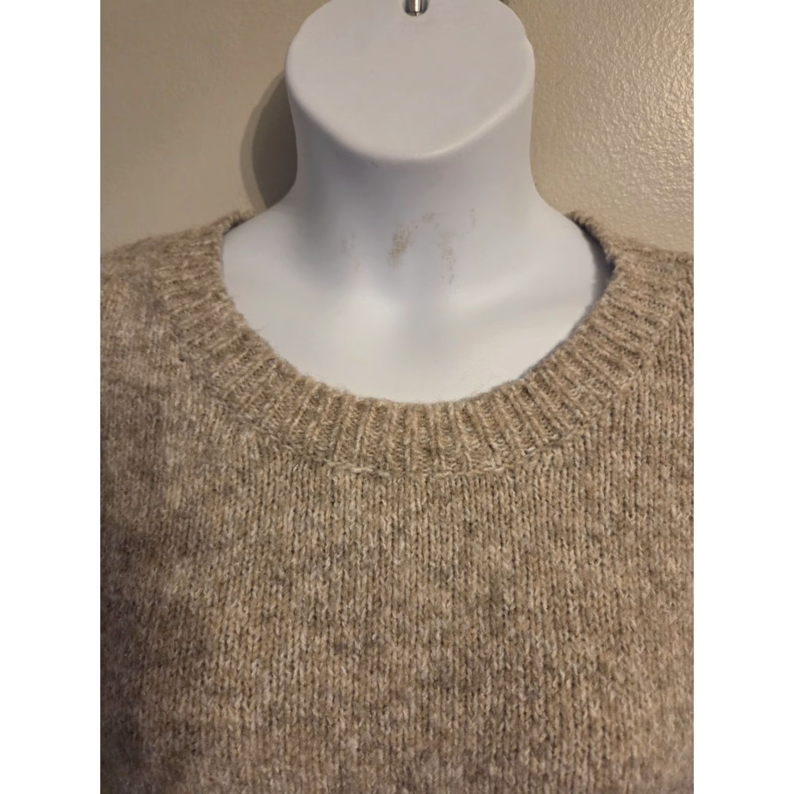 Vintage Pink Clover Gray Soft Cozy Ribbed Knit Hem Sweater Womens XL Redefined as: No, keep exact. Size XL / US 12-14 / IT 48-50 - 2 Thumbnail