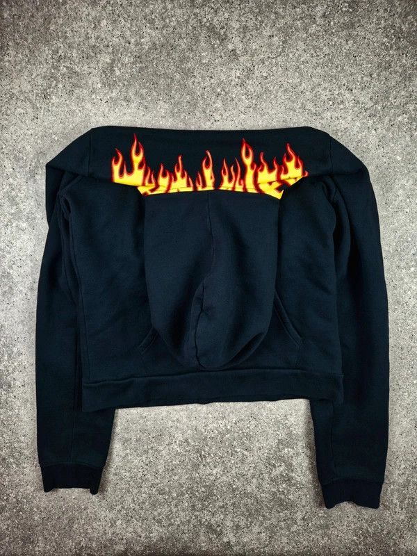 Vetements Vetements Men Black Thrasher Misplaced Hoodie Sweater Size M Size US M / EU 48-50 / 2 - 2 Thumbnail