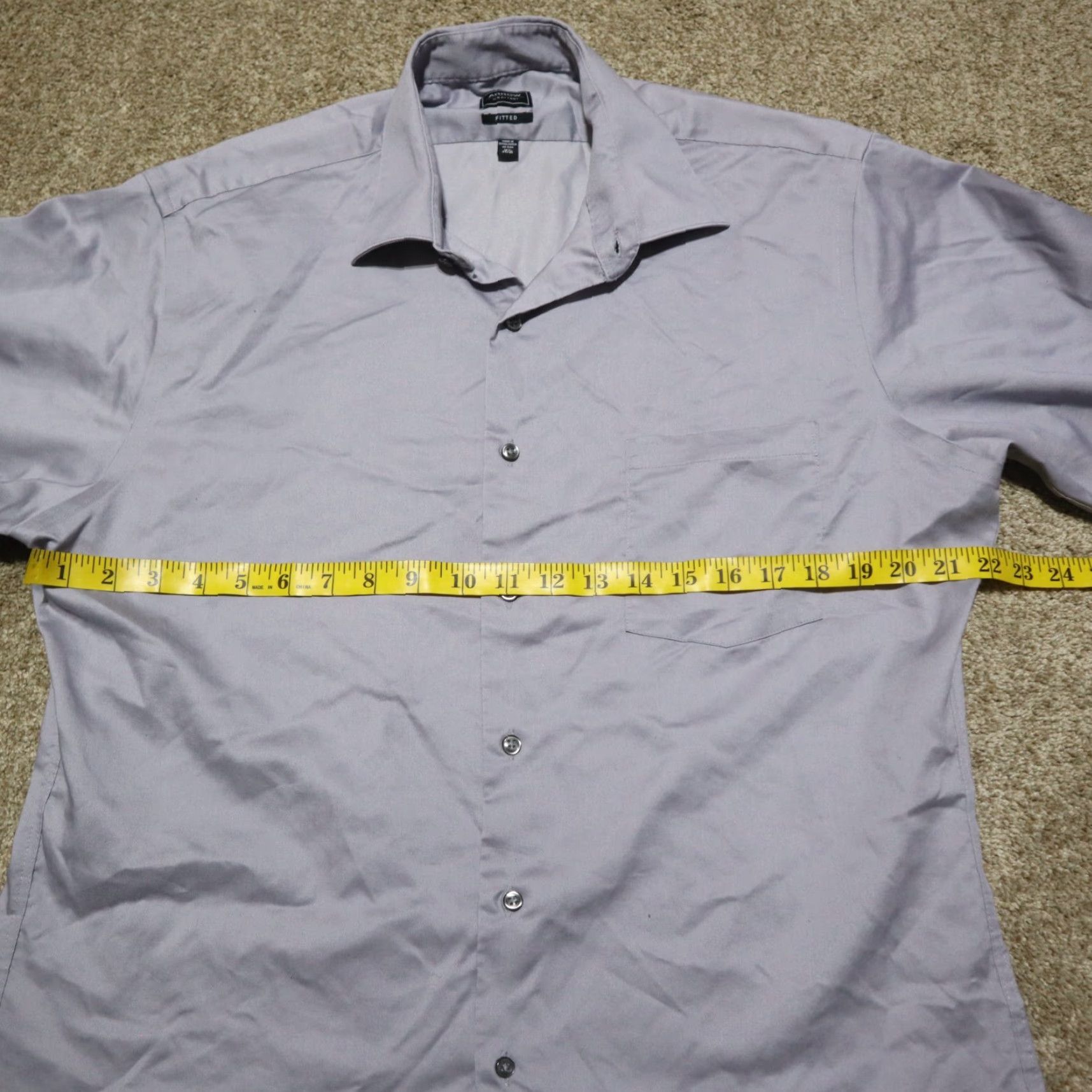 Arrow Arrow Shirt Adult Regular Size 16.5 Gray Button-Up Long Sleeve Men's Vintage? Size US L / EU 52-54 / 3 - 4 Thumbnail