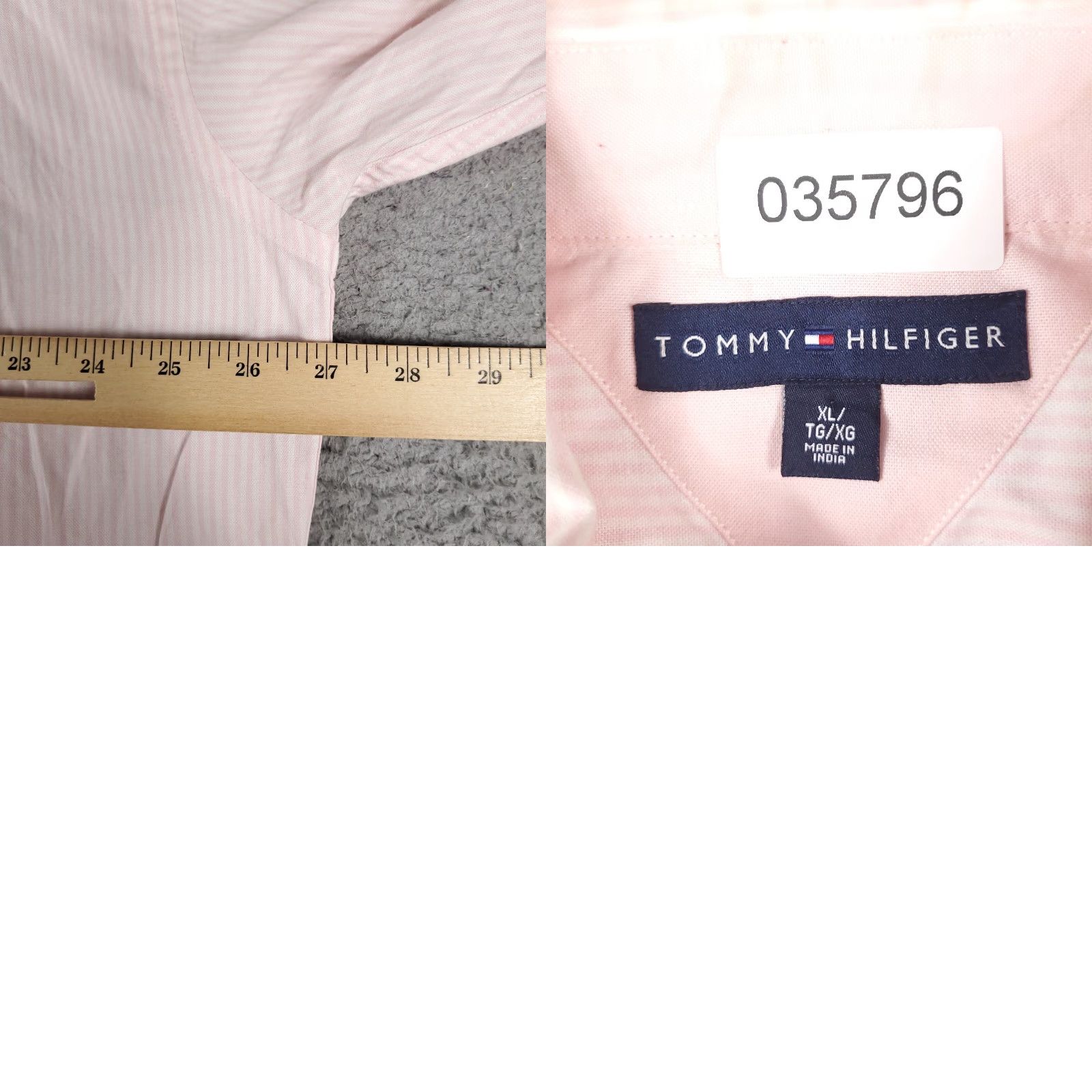 Tommy Hilfiger Tommy Hilfiger Shirt Mens XL Pink Striped Long Sleeve Button-Up Casual Size US XL / EU 56 / 4 - 8 Thumbnail