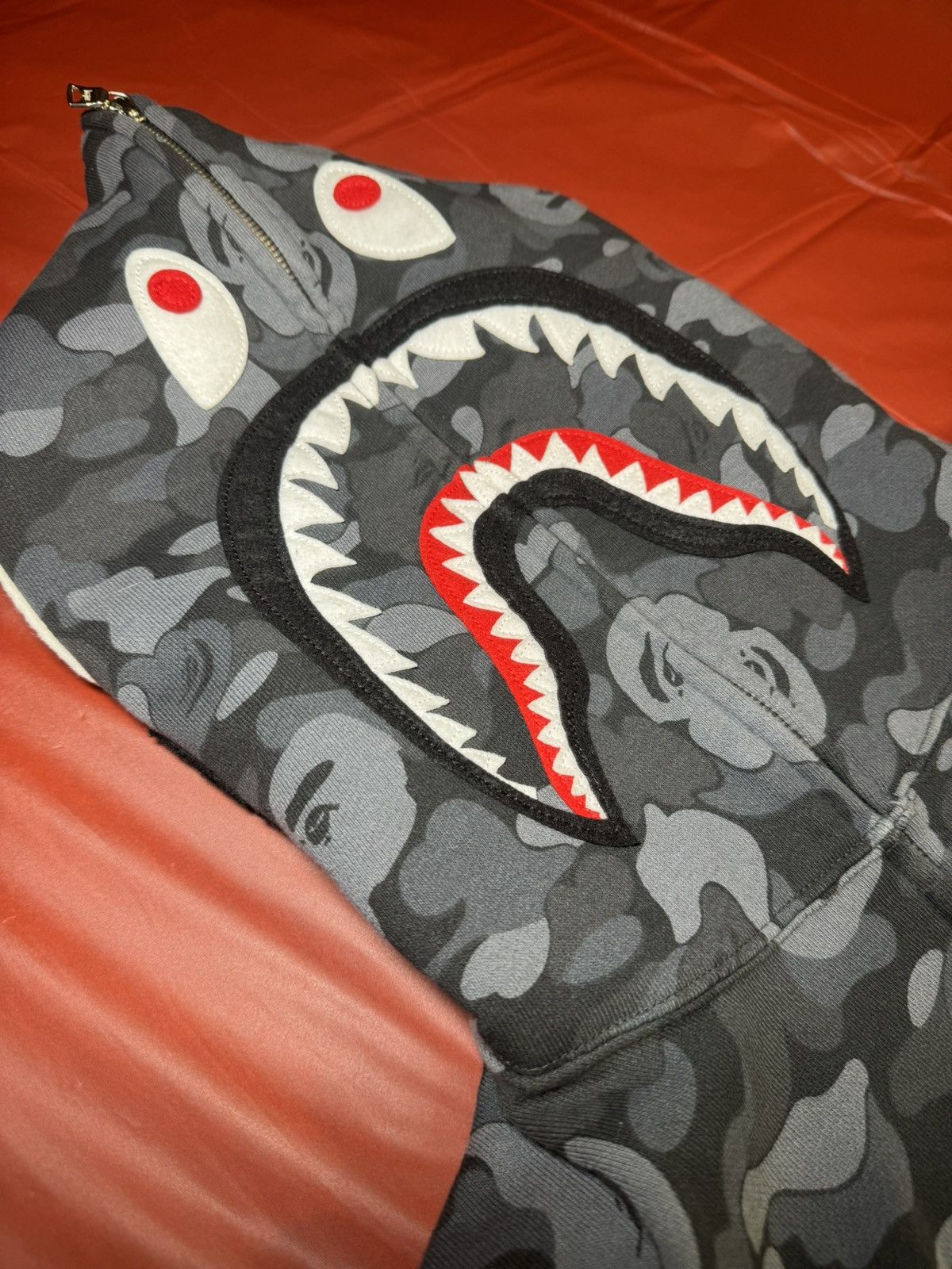 Bape Bape Aoyama Camo Shark Full Zip Hoodie Size US L / EU 52-54 / 3 - 4 Thumbnail
