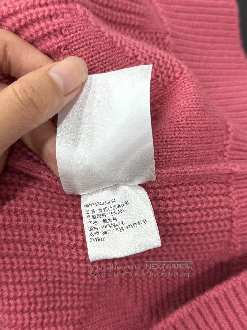 Hermes Hermes Pink Collar Sweater Size XXS / US 00 / IT 34 - 6 Thumbnail