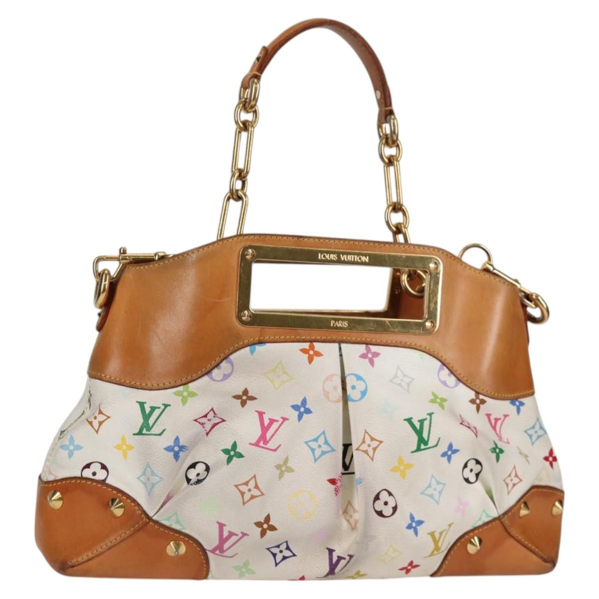 Louis Vuitton LOUIS VUITTON Monogram Multicolor Judy MM Bag White M40255 Size ONE SIZE - 1 Thumbnail