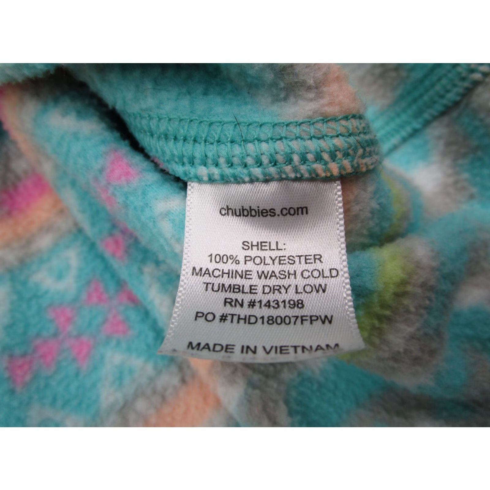 Chubbies Chubbies Men 1/4 Zip Blue Fleece Pullover - Classic Casual Outdoor Aztec Southwest Geometric 1/4 Zip Logo Long Sleeve XL Mens Size US XL / EU 56 / 4 - 4 Thumbnail