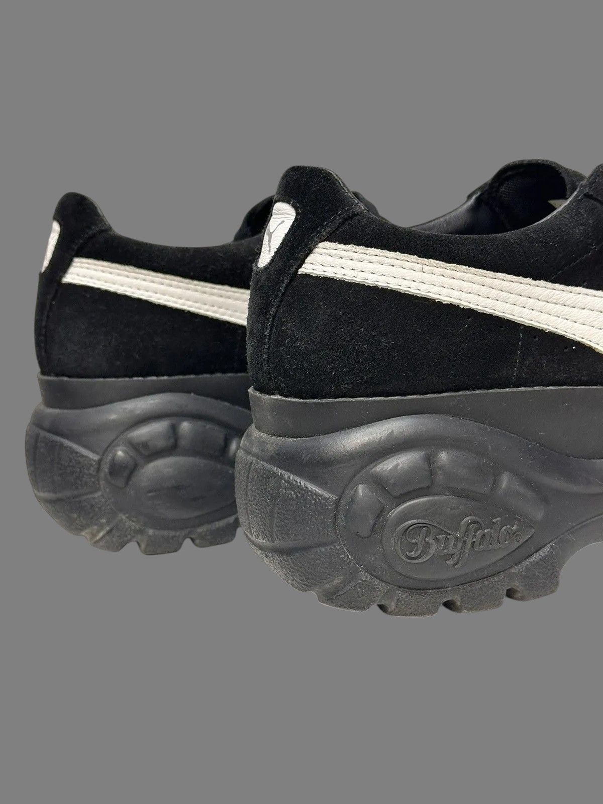 New Rock Rare Buffalo x Puma Black Platform Suede Sneakers Avantgarde Size US 7 / EU 40 - 13 Thumbnail