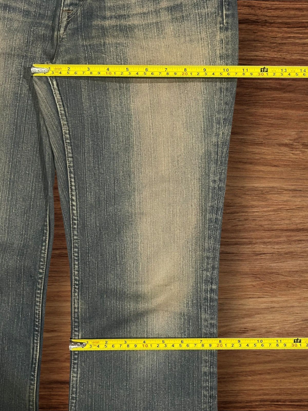 Hysteric Glamour Vintage Y2K Grunge Sweet Camel Rusty Mud Washed Flare Jeans Size US 29 - 14 Thumbnail