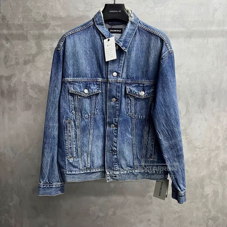 Balenciaga Balenciaga Blue Casual Denim Jacket Size US L / EU 52-54 / 3 - 1 Thumbnail