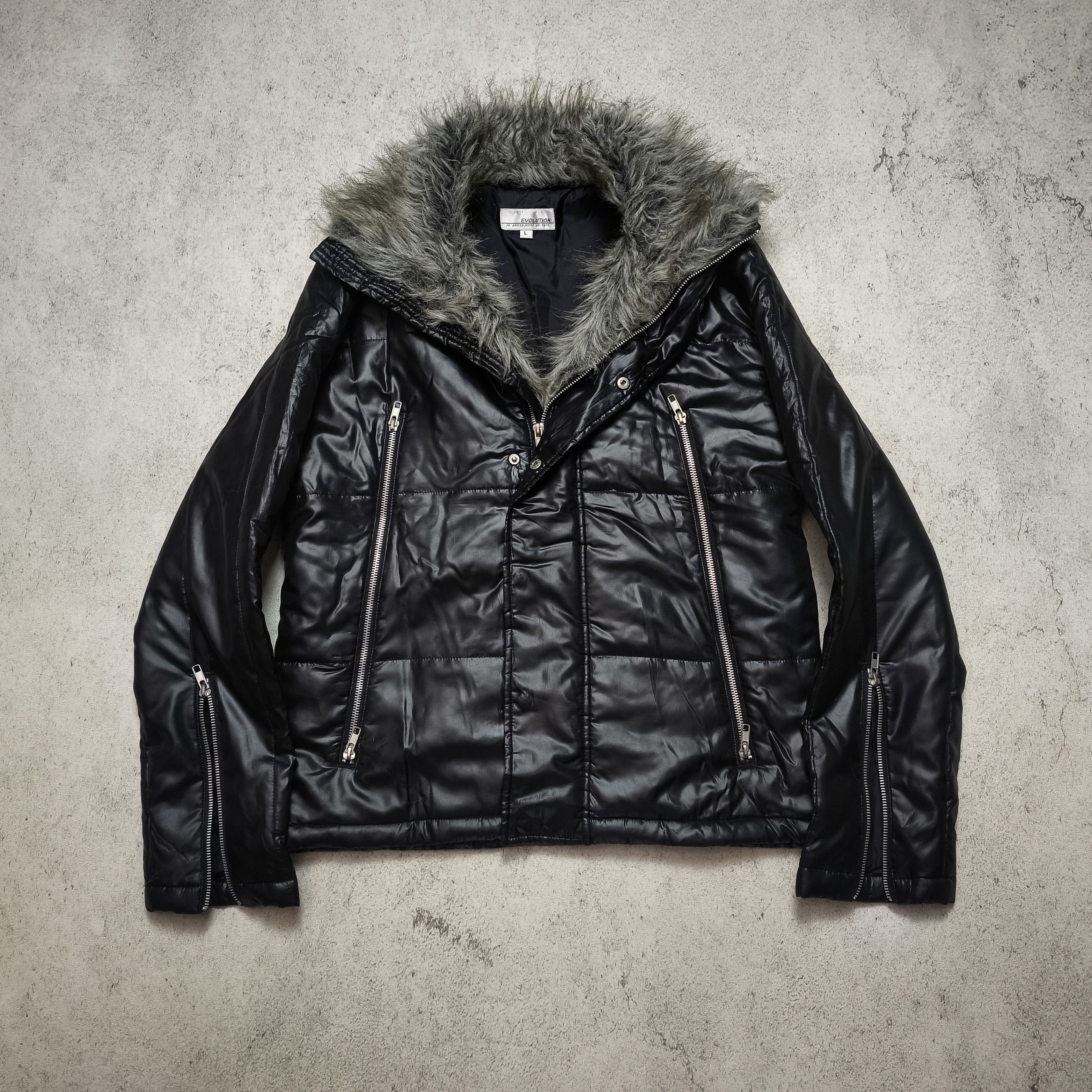 ジャケット・アウター rare FUGA CIVARIZE Rabbit Fur Leather CIVARIZE × GOSTAR DE FUGA × Japanese Brand RARE CavariA Silver