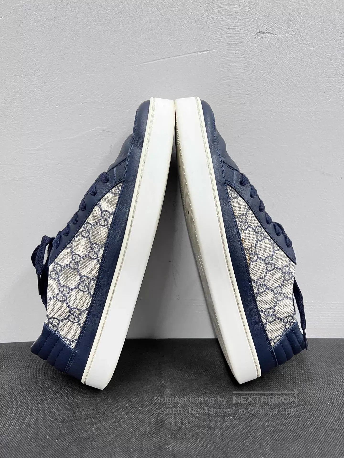 Gucci Blue Low-Top Sneakers Size 9. Size US 9 / EU 42 - 6 Thumbnail
