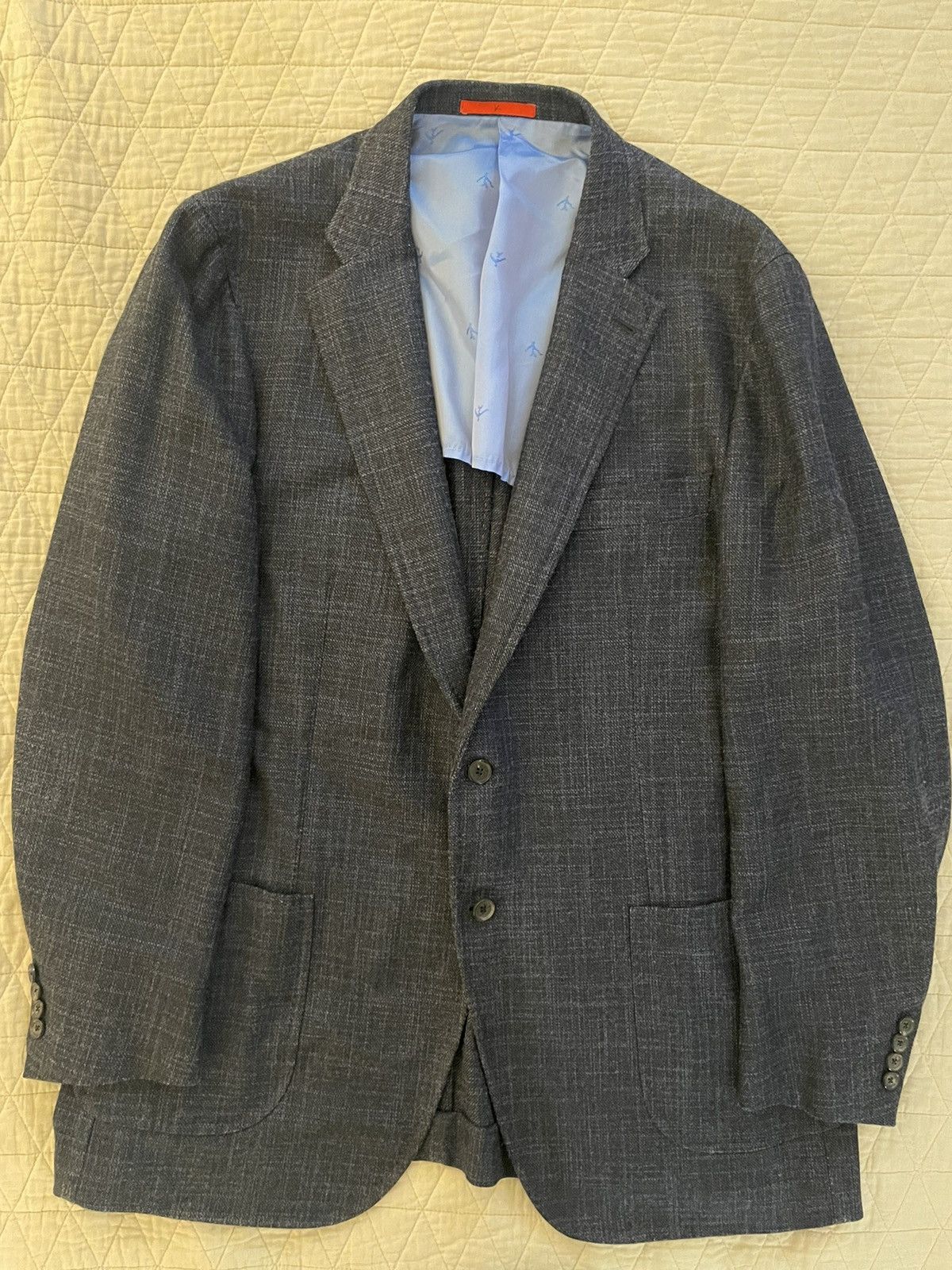 Isaia Luxurious Tri-Blend Patch Pocket 'Mat' Jacket Size 48L - 1 Thumbnail