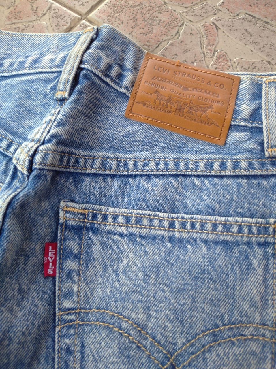 Levi's Levis acid wash Big E skirt Size 24" / US 00 / IT 34 - 3 Thumbnail