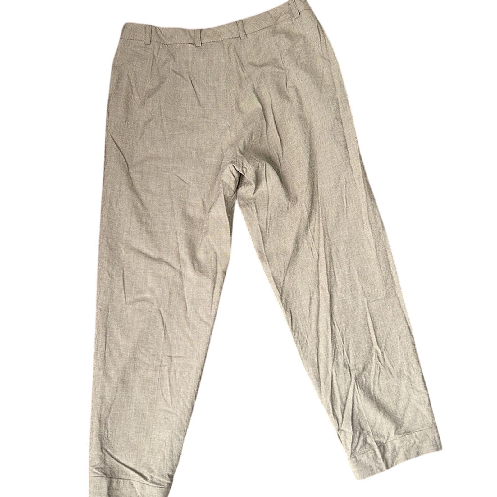 Escada Women’s Escada silk pants zip ankle brown rescue me euro Size 28" / US 6 / IT 42 - 6 Thumbnail