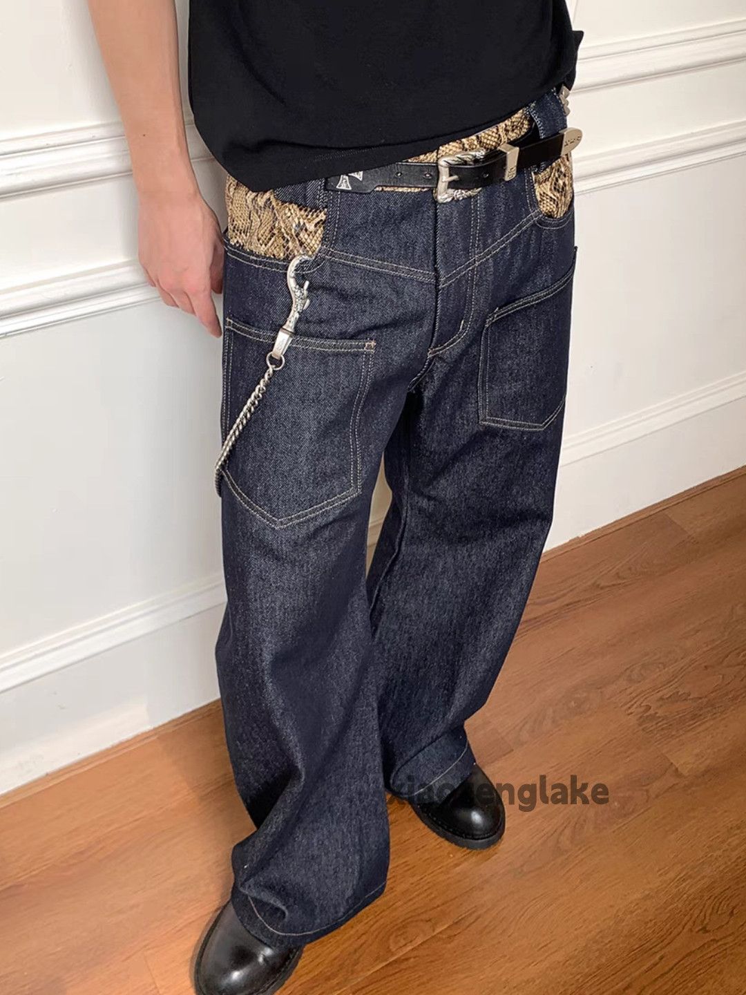 Designer × Jean × Vintage Utility skate hiphop snake pattern graphic hiphop pants Size US 30 / EU 46 - 9 Thumbnail