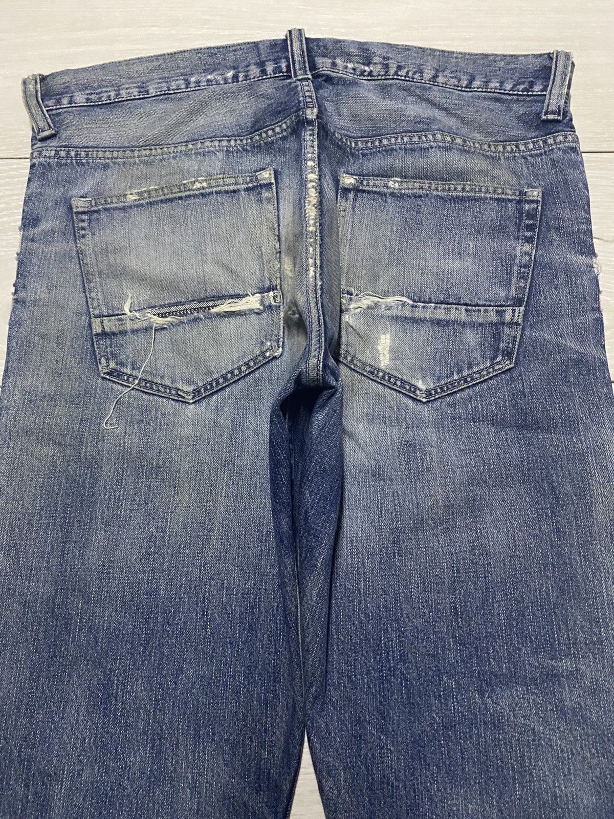 Vintage Vintage Japanese Brand Back Number Mud Wash Cropped jeans Size US 35 - 4 Thumbnail