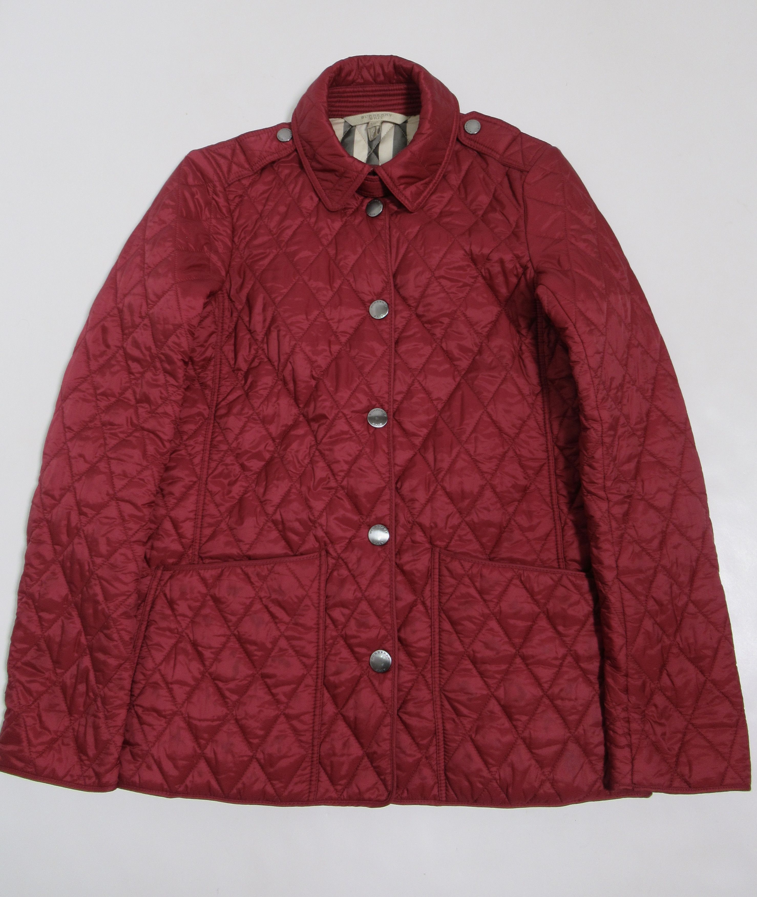 image of Burberry Brit Women's Kencott Quilted Jacket Red (Size XS)