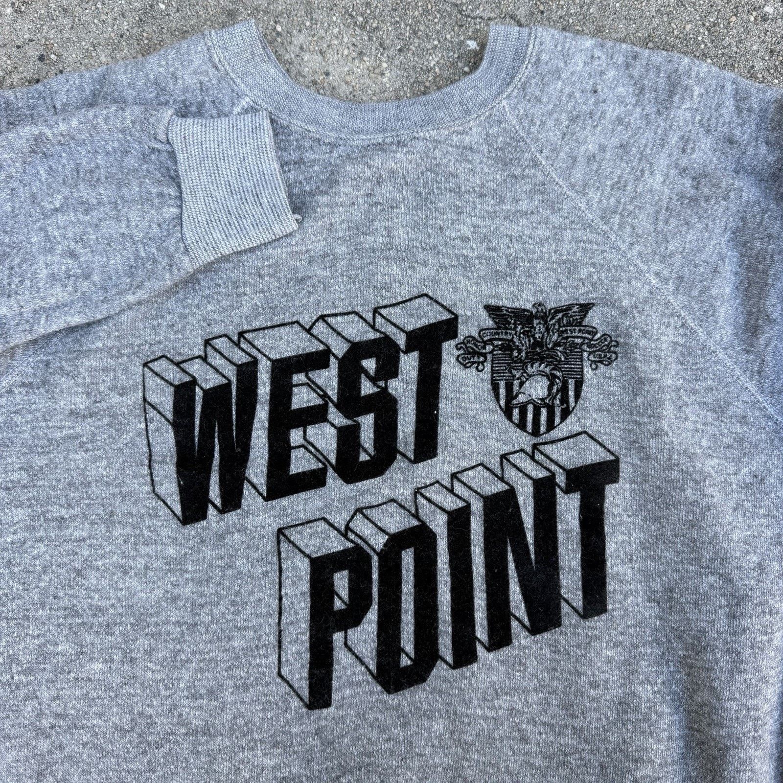 NCAA × Vintage Vintage 80s Artex West Point Raglan Sweatshirt US Army Size US L / EU 52-54 / 3 - 1 Thumbnail