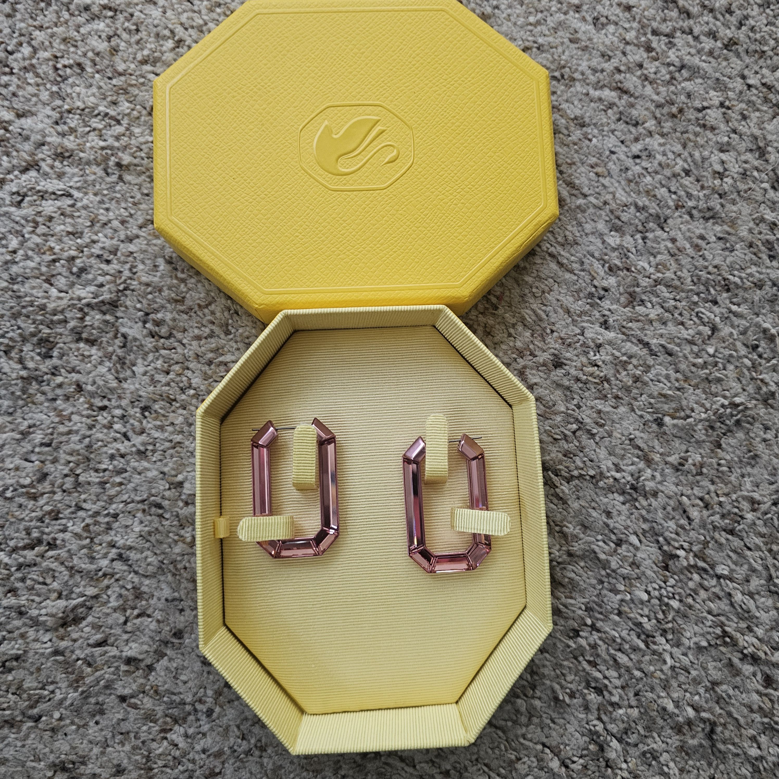 Swarovski Swarovski Pink Lucent Hoop Earrings In Box Size ONE SIZE - 9 Thumbnail