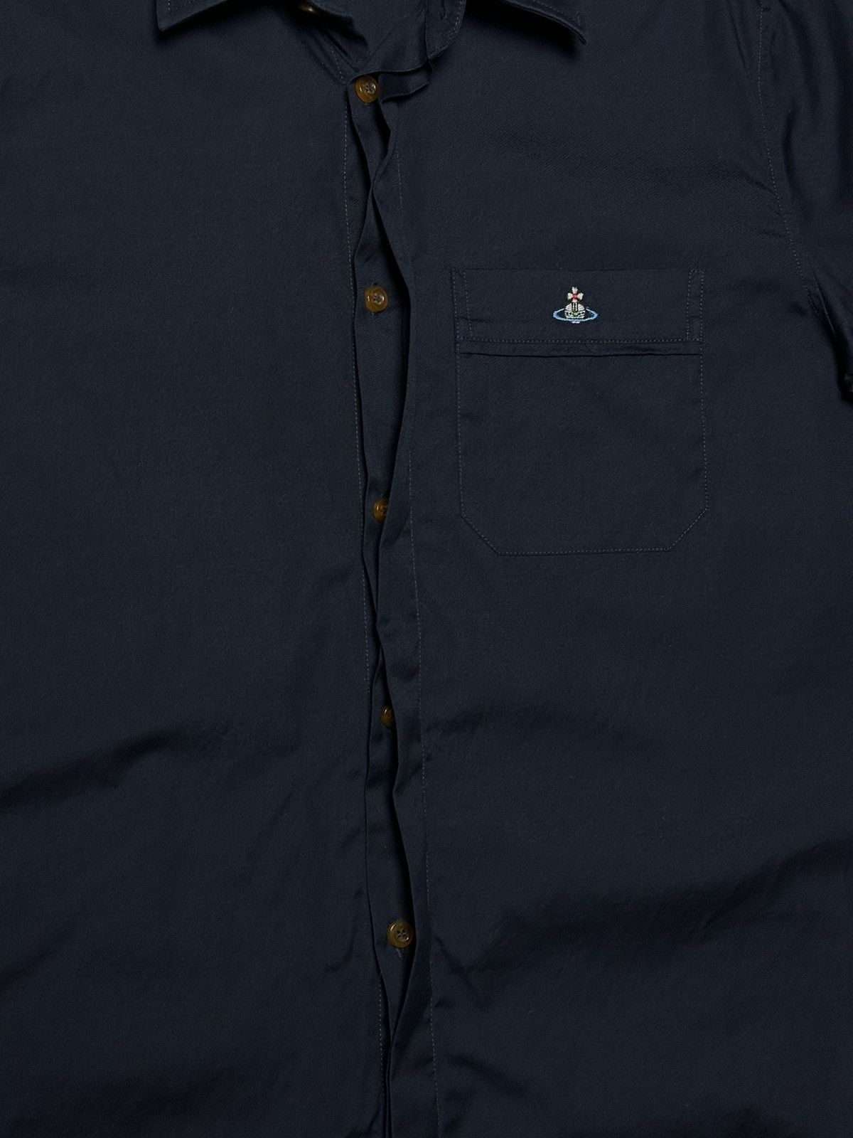 Vivienne Westwood Vivienne Westwood Man Blue Button Up Shirt Size US M / EU 48-50 / 2 - 4 Thumbnail