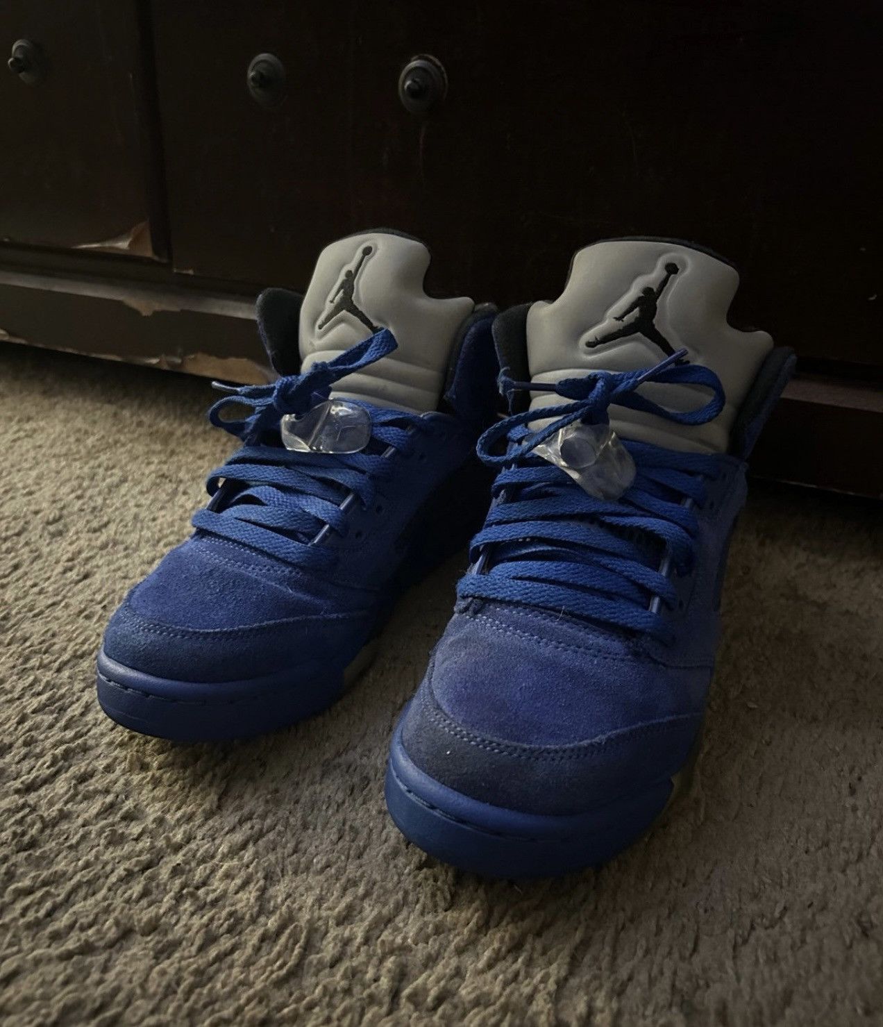 Jordan Brand Air Jordan 5 Blue Suede Size US 6.5 / EU 39-40 - 1 Thumbnail
