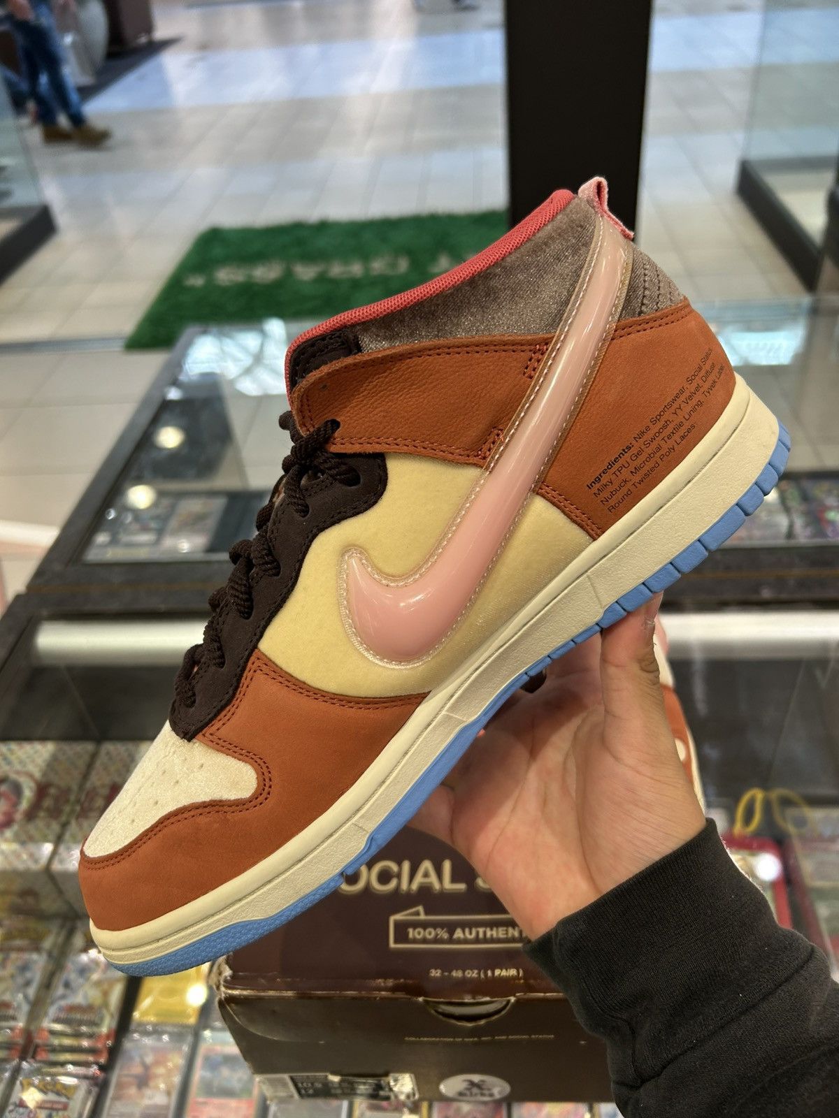 Nike Nike dunk mid social status free lunch chocolate milk Size US 10.5 / EU 43-44 - 8 Thumbnail