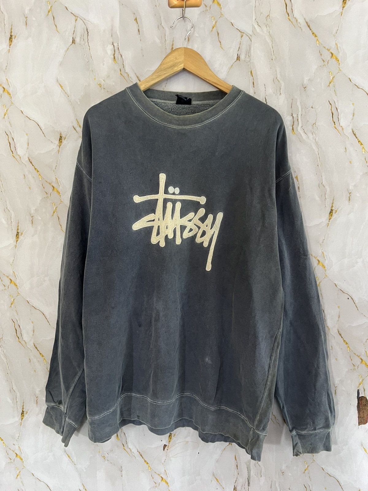Stussy FADED STUSSY SWEATSHIRT Size US L / EU 52-54 / 3 - 1 Thumbnail