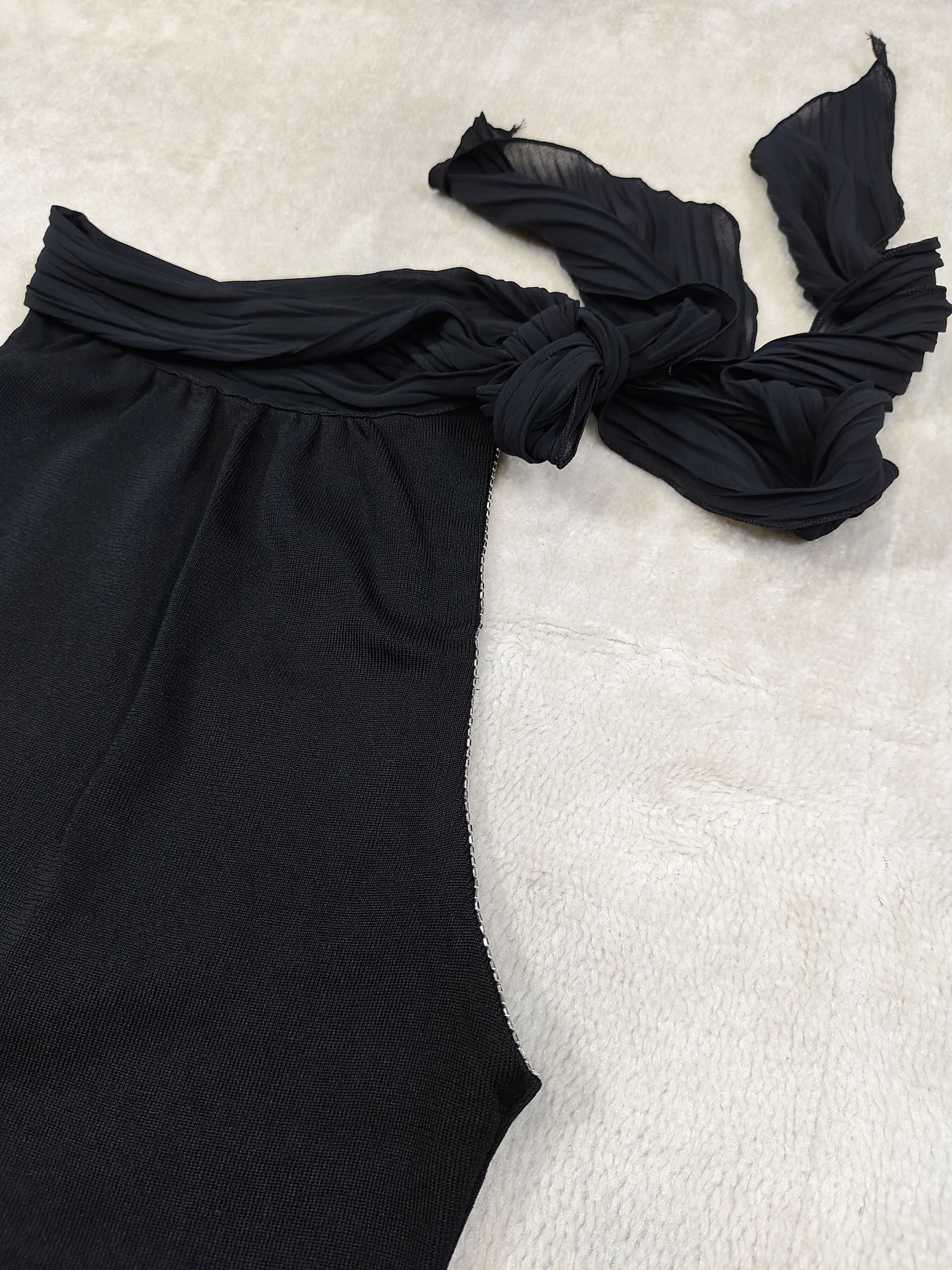 Japanese Brand C de C- Scarf Neck Grunge Glam Halter Rib Knit Top Size M / US 6-8 / IT 42-44 - 7 Thumbnail