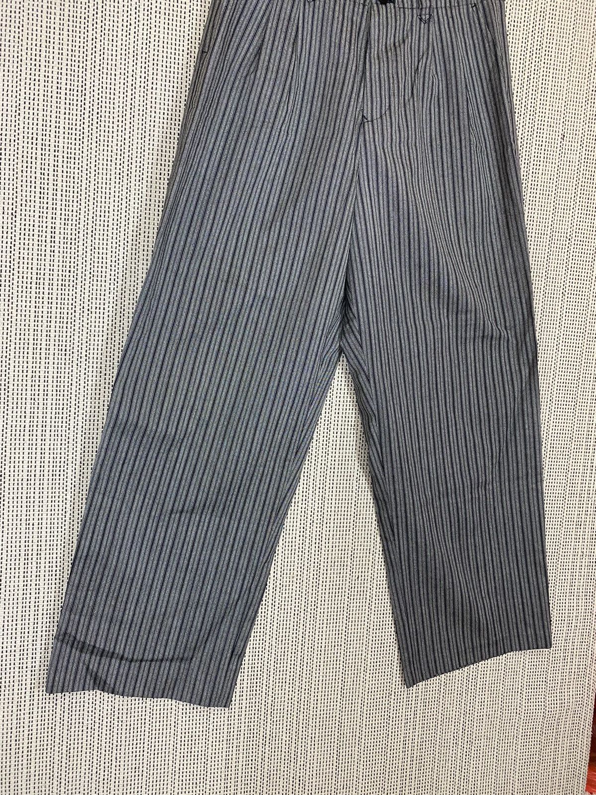 Yohji Yamamoto ‼️VTG YS RED LABEL STRIPED PANTS WOOL MATERIAL SIZE 29‼️ Size US 29 - 3 Thumbnail