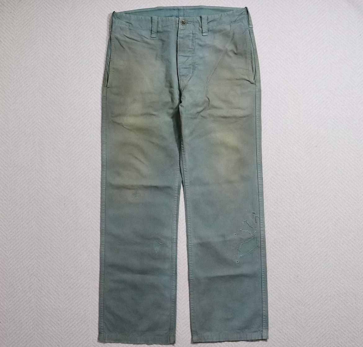 visvim GIFFORD PANTS DMGD GREEN(サイズ2)