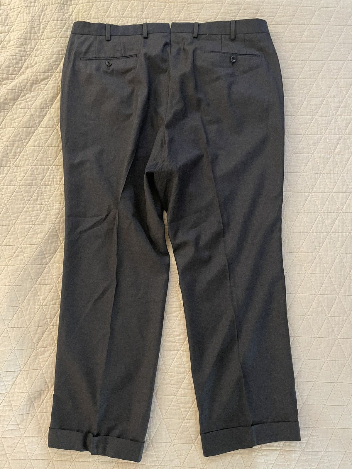 Incotex Super 150's Wool Flannel Flat Front Trouser Size US 40 / EU 56 - 9 Thumbnail