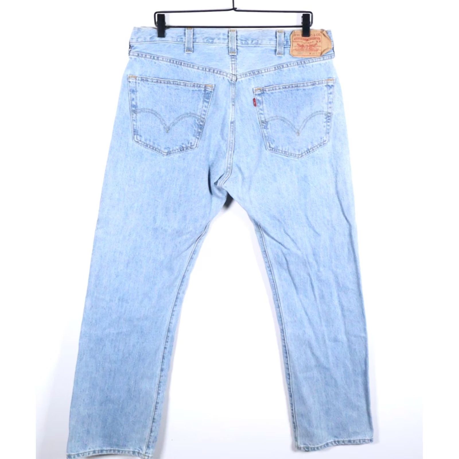 Levi's Y2K Levi's 501 XX Jeans Men 36 x 32 Blue Denim Button Fly Vintage No 9 Size US 36 / EU 52 - 2 Thumbnail