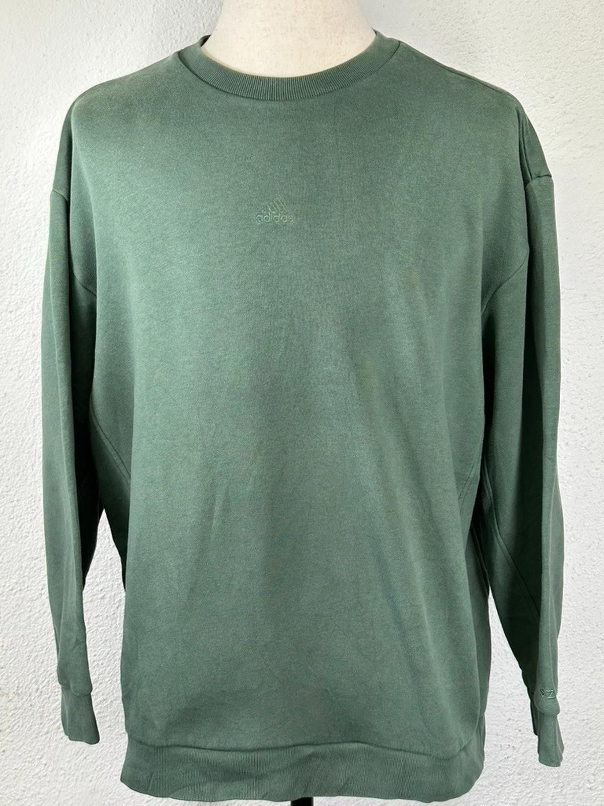 Adidas Adidas Logo Pullover Sweatshirt Green Men's Small Green Size US S / EU 44-46 / 1 - 1 Thumbnail