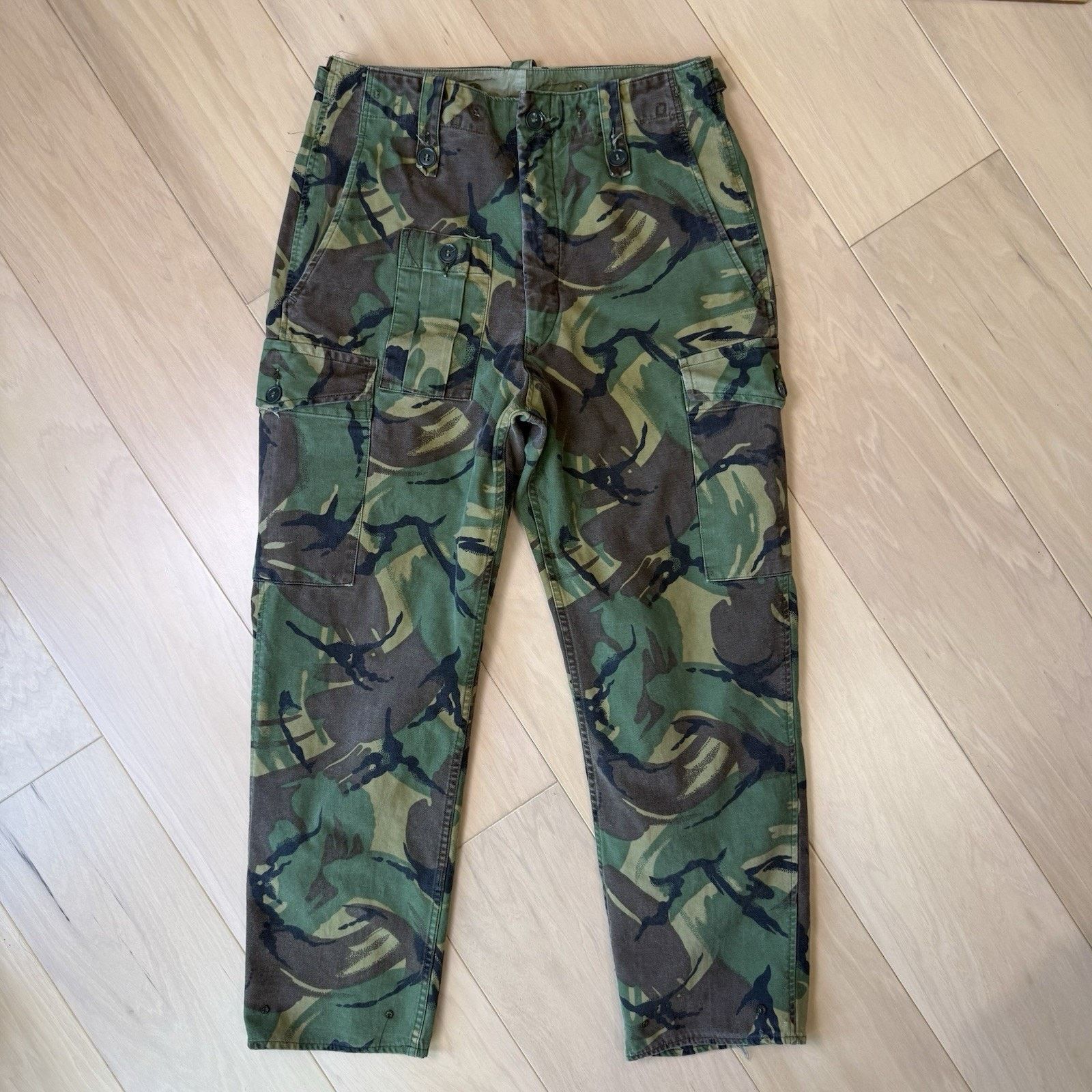 Vintage Vintage British Army Pants 30 Green Camouflage 70s Utility Size US 30 / EU 46 - 2 Thumbnail