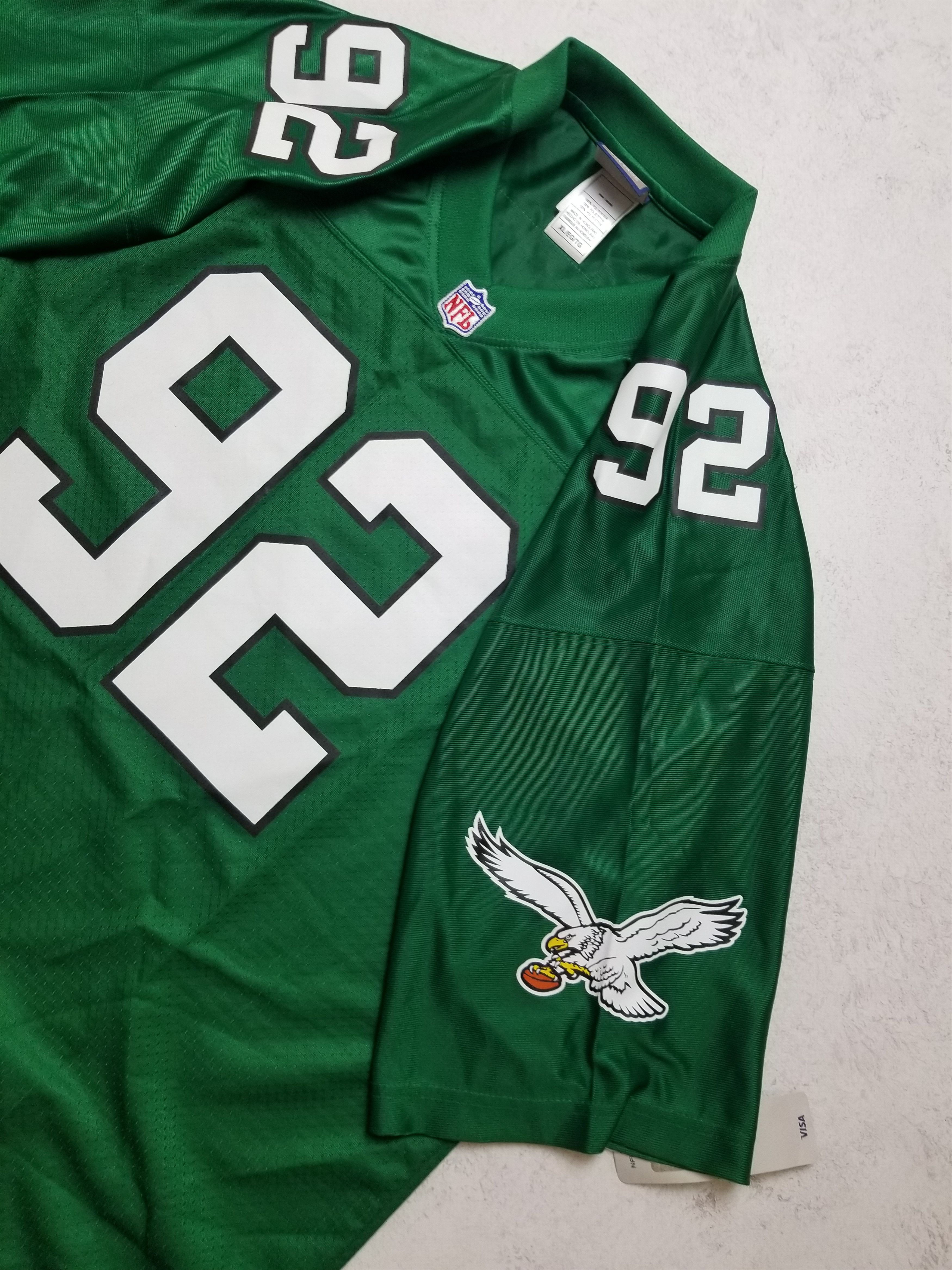 Pro Line Pro Line Vintage NFL Philadelphia Eagles #92 White Jersey Size US XL / EU 56 / 4 - 8 Thumbnail