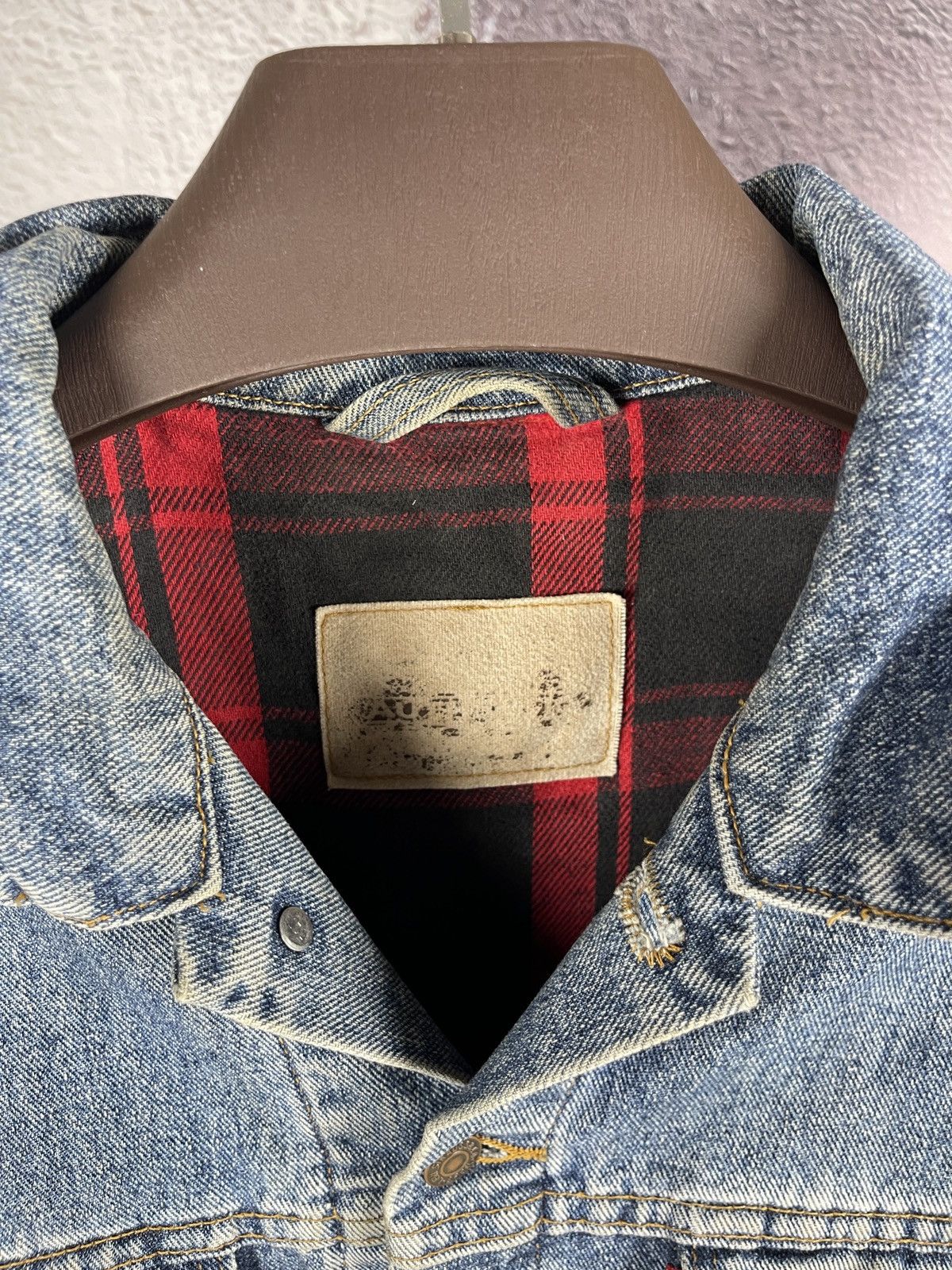 Levi's Levi’s vintage 90s faded checkered lining trucker jacket Size US XL / EU 56 / 4 - 13 Thumbnail
