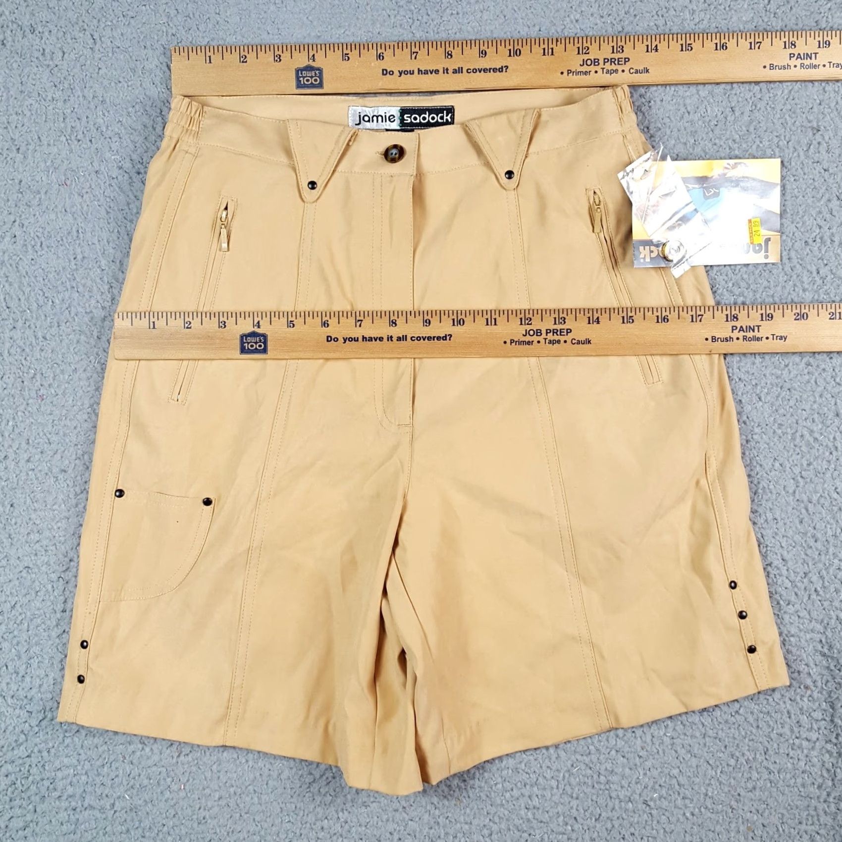 Vintage VINTAGE Jamie Sadock Chino Shorts Womens Size 8 Khaki Y2K Preppy Relaxed Fit Golf Shorts Size 30" / US 8 / IT 44 - 5 Thumbnail