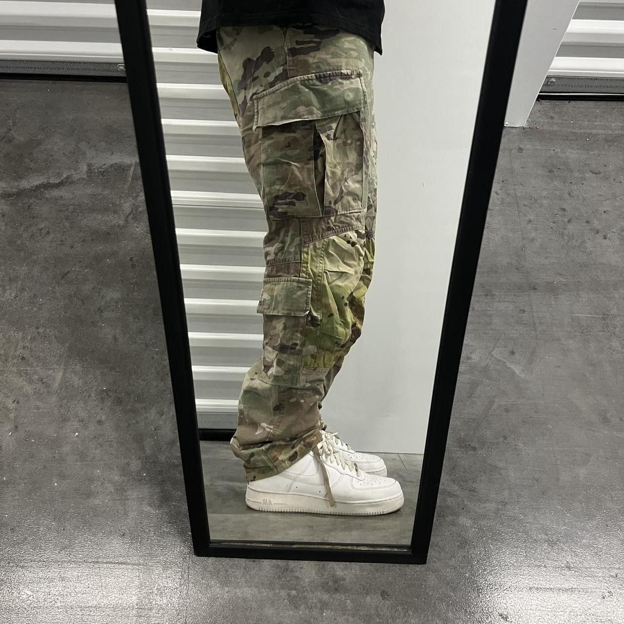 Vintage Vintage Y2K/2000s Baggy Double Knee Camo Cargo Pants! Size US 32 / EU 48 - 2 Thumbnail