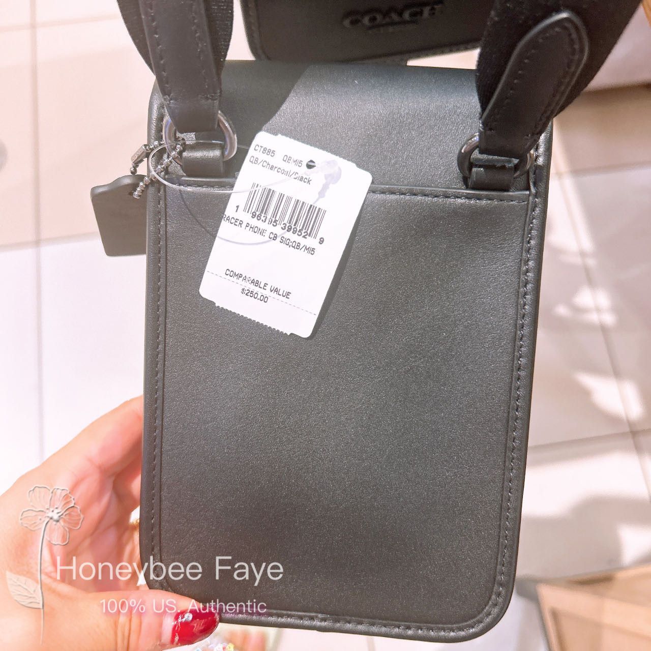 Coach Racer Phone Crossbody In Signature CT885 Size ONE SIZE - 5 Thumbnail