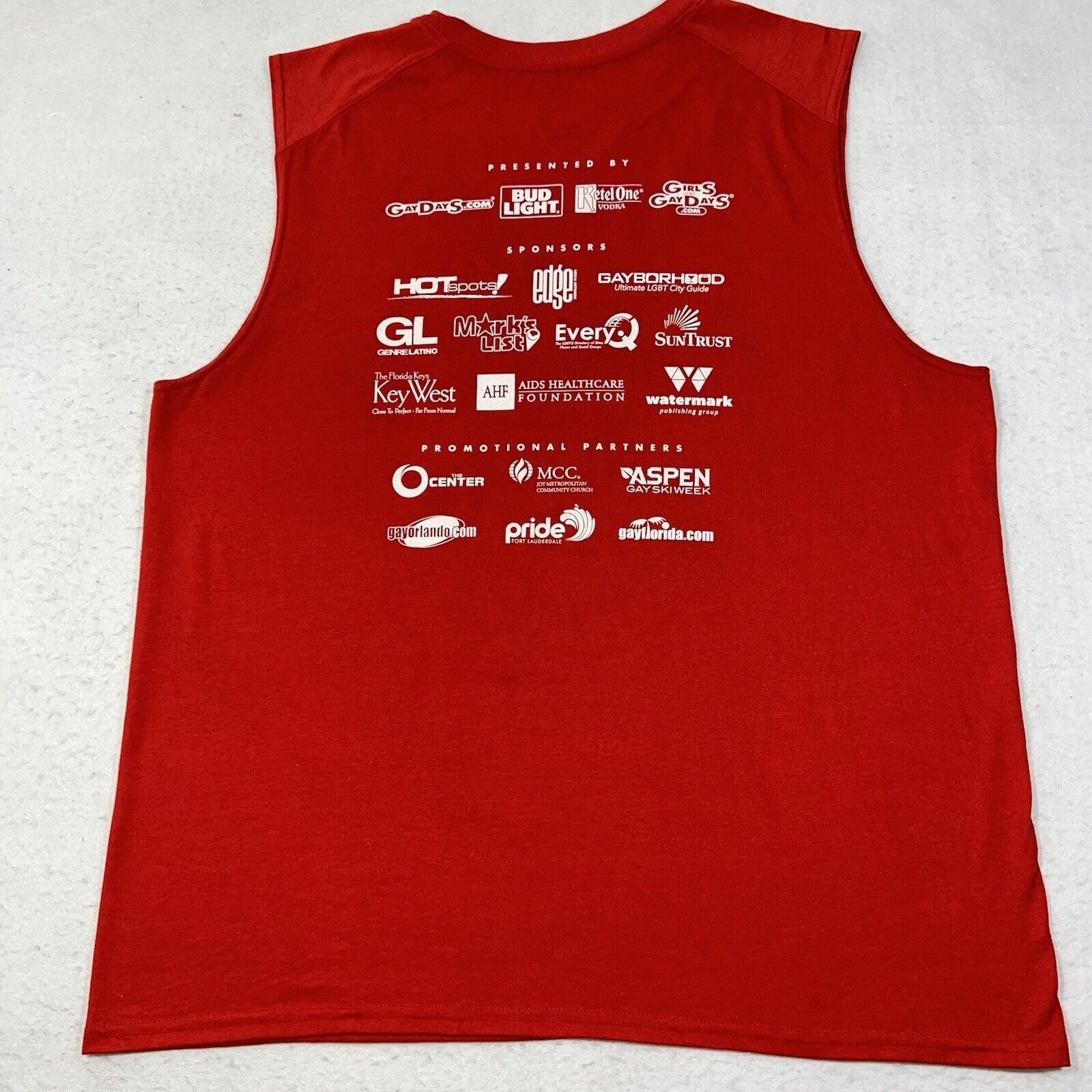 Gildan Gay Days Circus 2017 Orlando Pullover Tank Top Pride Tee Size US XL / EU 56 / 4 - 10 Thumbnail