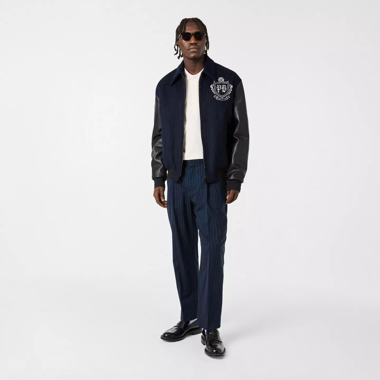 Balmain o1g2r1mq0426 Tailored Fit Straight Leg Trousers in Blue Size US 32 / EU 48 - 6 Thumbnail