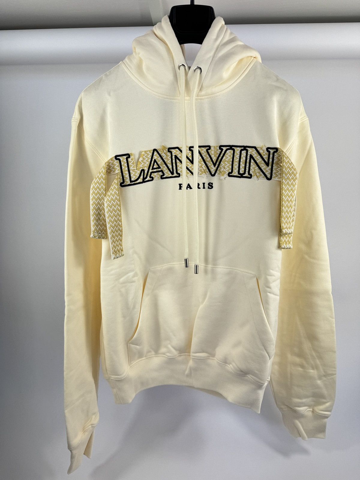 Lanvin Curb Lace Logo embroidered Hoodie Size US M / EU 48-50 / 2 - 1 Thumbnail