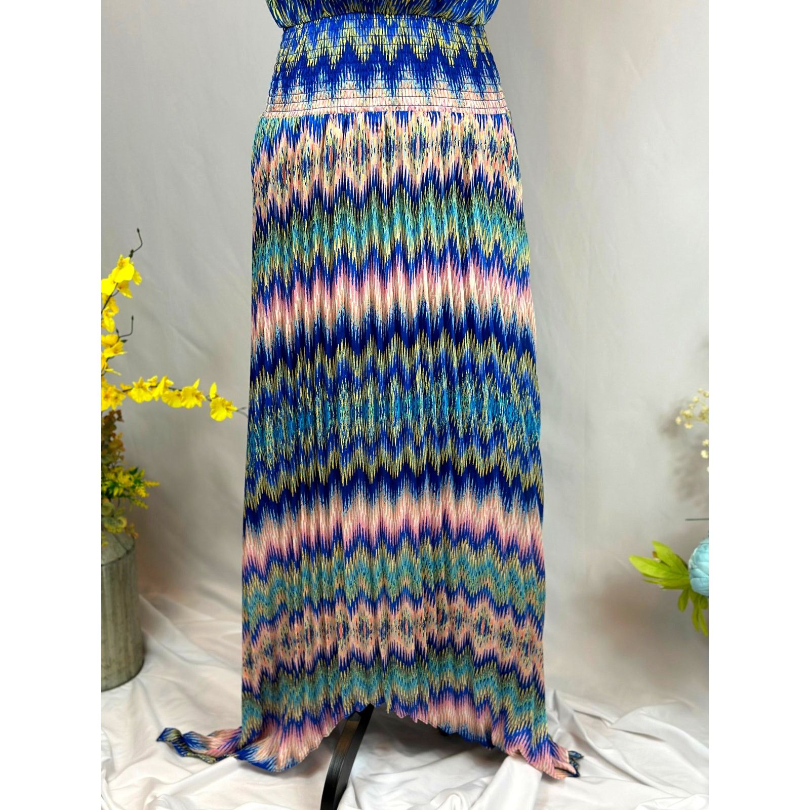 Ramy Brook Ramy Brook Giana Chevron-Print Handkerchief Maxi Dress S Size S / US 4 / IT 40 - 15 Thumbnail